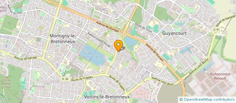 localisation de l'entreprise KAIROS à VOISINS-LE-BRETONNEUX