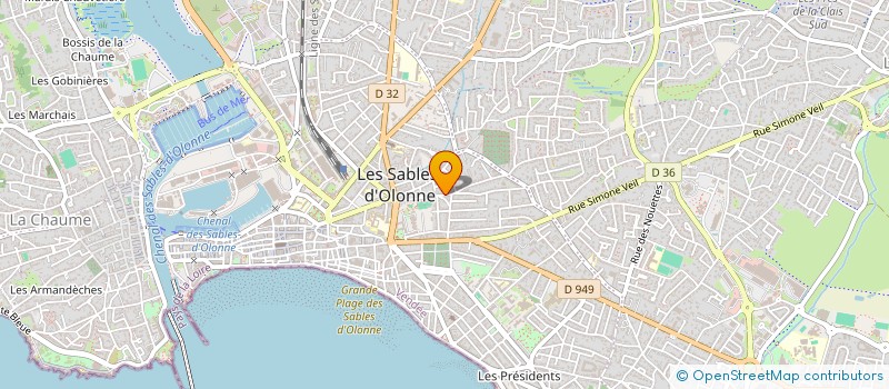 localisation de l'entreprise KAIROS à LES SABLES D'OLONNE