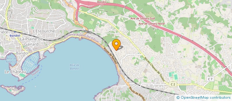 localisation de l'entreprise KAIROS à SANARY-SUR-MER