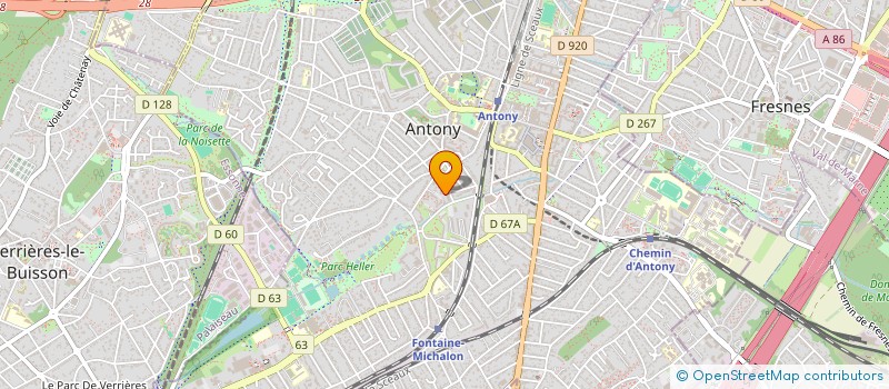 localisation de l'entreprise KAIROS à ANTONY