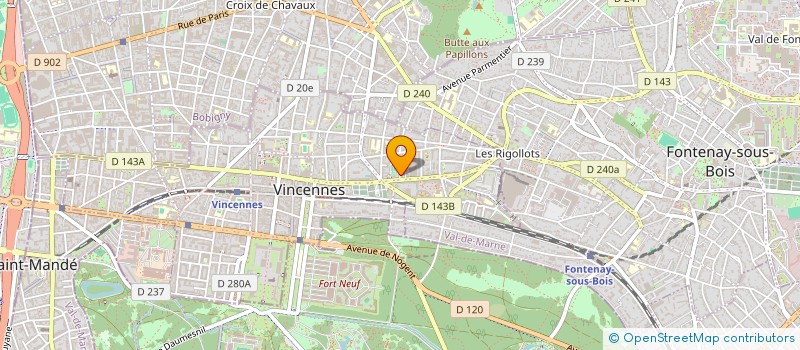 localisation de l'entreprise KAIROS à VINCENNES