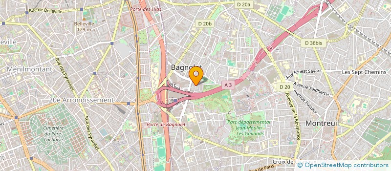 localisation de l'entreprise KAIROS ACADEMY à BAGNOLET