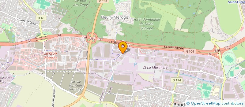 localisation de l'entreprise KAIROS INVEST à FLEURY-MEROGIS