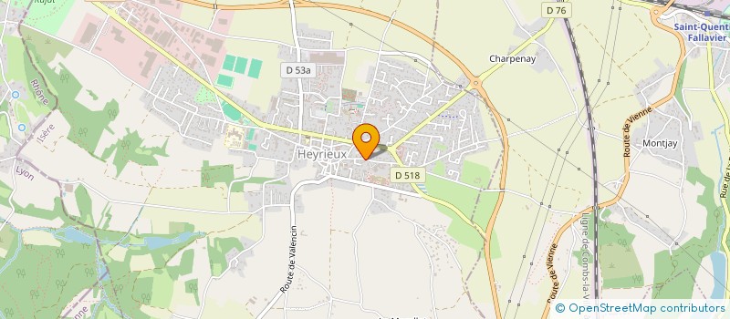 localisation de l'entreprise KAIROS JIU JITSU  HEYRIEUX