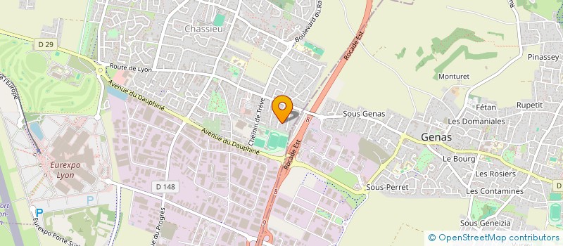 localisation de l'entreprise KAIROS TALENTS D'AVENIR  CHASSIEU