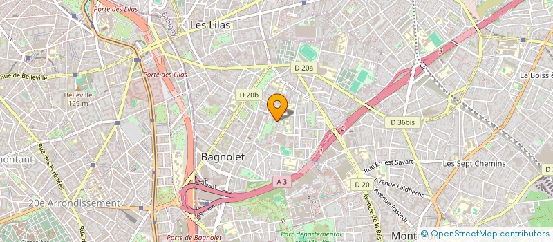 localisation de l'entreprise KAISA à BAGNOLET