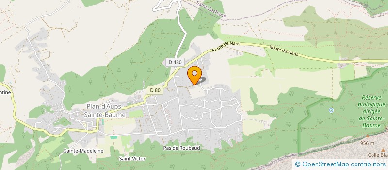 localisation de l'entreprise KAITIAK NATURE, RESPECTER LA NATURE ET LE VIVANT.  PLAN-D'AUPS-SAINTE-BAUME