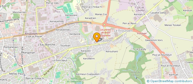 localisation de l'entreprise KAIZA  GUIPAVAS