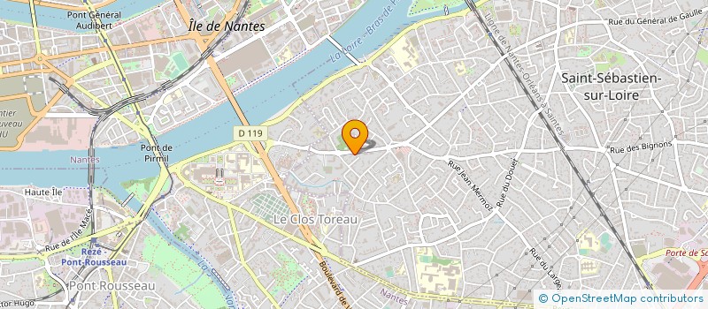 localisation de l'entreprise KAIZEN JUDO SAINT SEBASTIEN  SAINT-SEBASTIEN-SUR-LOIRE