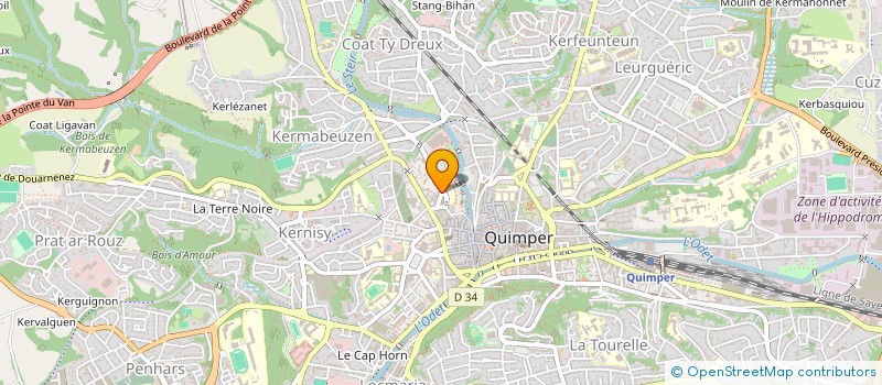 localisation de l'entreprise KAIZENINVEST à QUIMPER