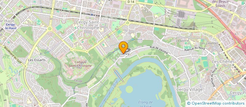 localisation de l'entreprise KAJI à CERGY