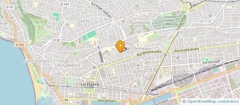 localisation de l'entreprise KAJOLE INVEST à LE HAVRE