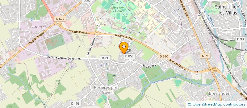 localisation de l'entreprise KAJOR  ROSIERES-PRES-TROYES