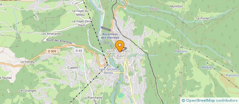 localisation de l'entreprise KAJU à SAINT-GERVAIS-LES-BAINS