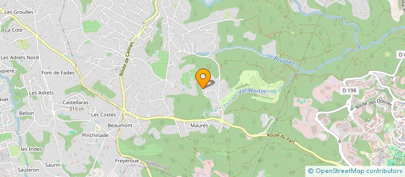 localisation de l'entreprise KAK  VALBONNE