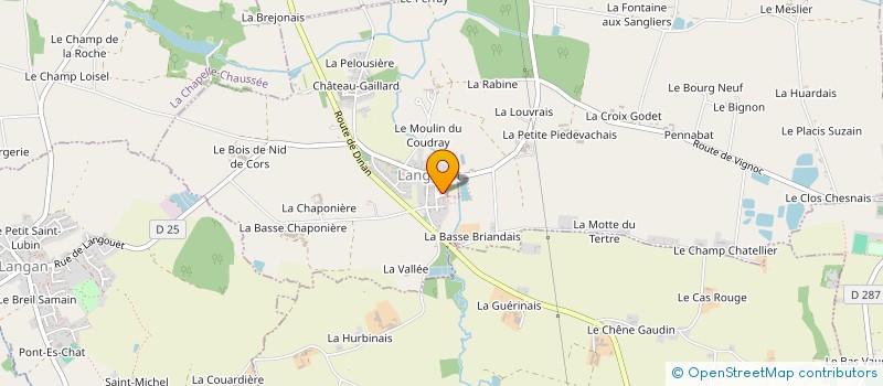 localisation de l'entreprise KAKERO  LANGOUET