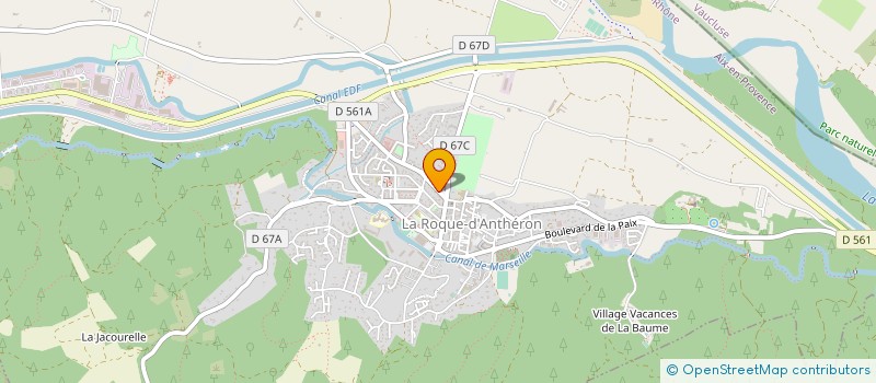 localisation de l'entreprise KAKI.  LA ROQUE-D'ANTHERON