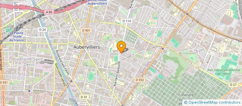 localisation de l'entreprise KAKM SERVICES  AUBERVILLIERS