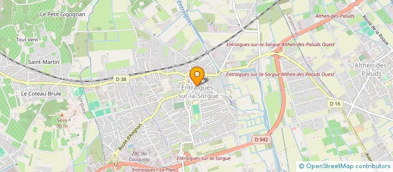 localisation de l'entreprise KAL INDUSTRIES à ENTRAIGUES-SUR-LA-SORGUE