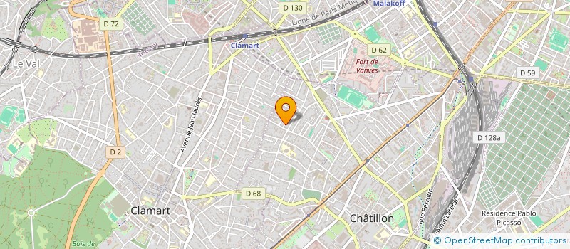 localisation de l'entreprise KALABREIZH  CHATILLON