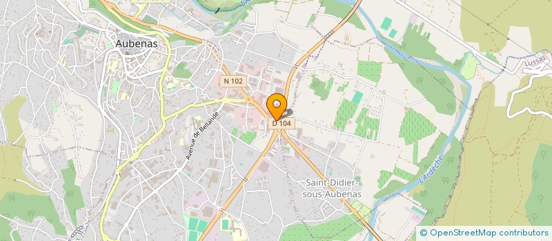 localisation de l'entreprise KALAND à AUBENAS