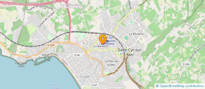 localisation de l'entreprise KALANKE à SAINT-CYR-SUR-MER