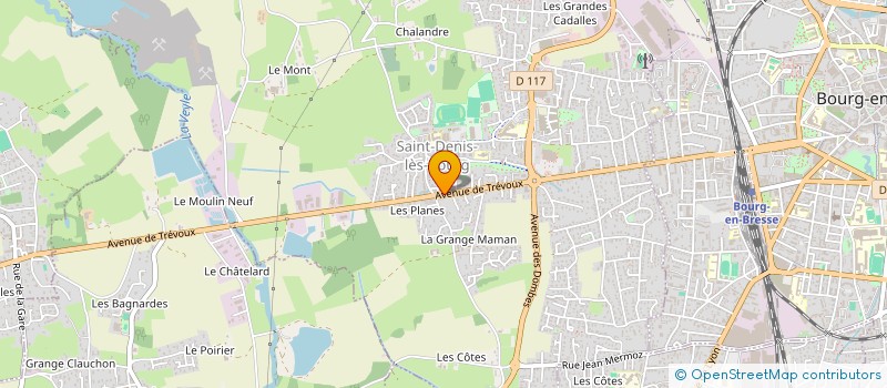 localisation de l'entreprise KALAU à SAINT-DENIS-LES-BOURG