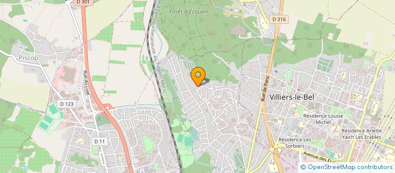 localisation de l'entreprise KALCAN D à SARCELLES