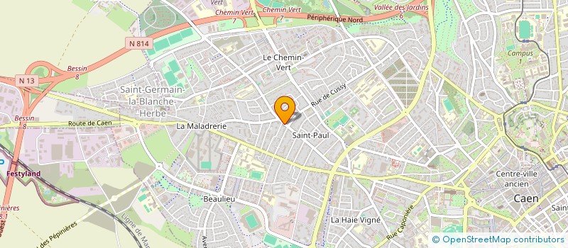 localisation de l'entreprise KALDIS  CAEN