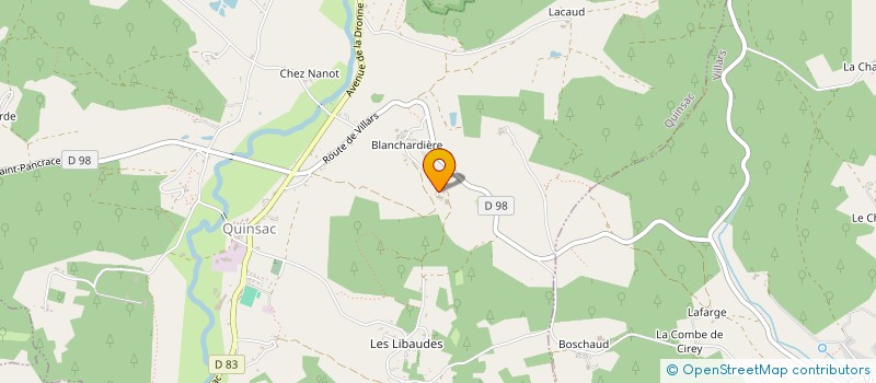 localisation de l'entreprise KALDOR à QUINSAC