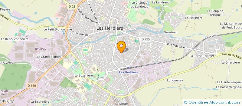 localisation de l'entreprise KALEAX à LES HERBIERS