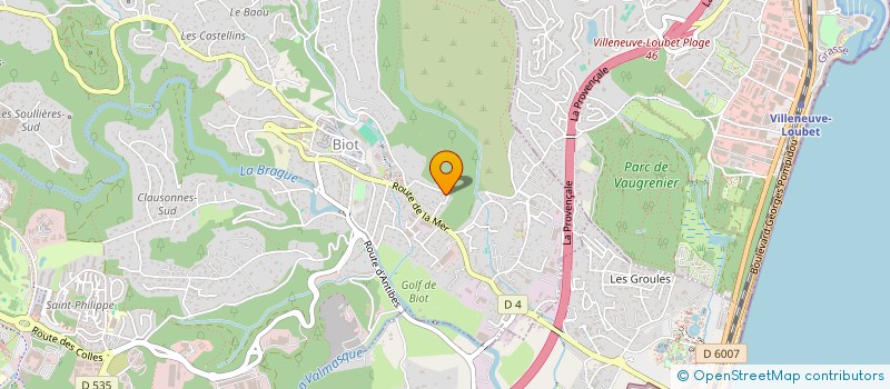 localisation de l'entreprise KALEIDOSCOP CULTURES EN JEU  BIOT