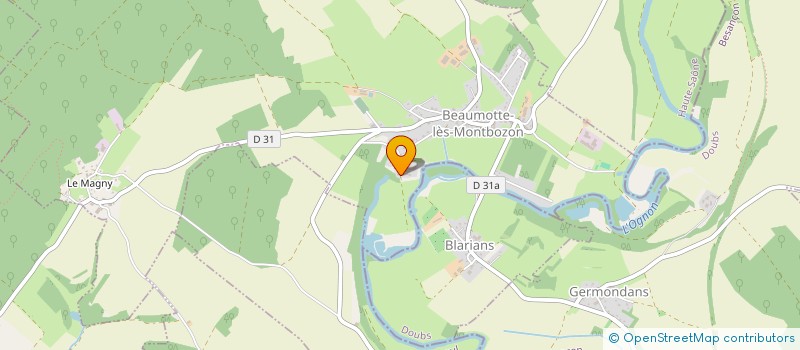 localisation de l'entreprise KALEIDOSCOPCIRQUE  BEAUMOTTE-AUBERTANS