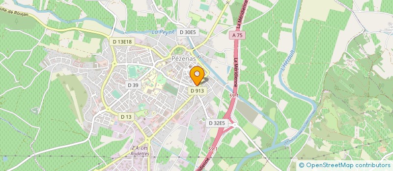 localisation de l'entreprise KALENCO à PEZENAS