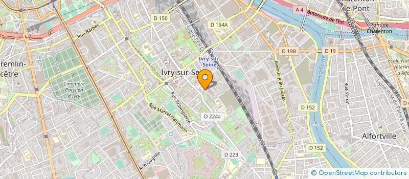 localisation de l'entreprise KALHYGE 1  IVRY-SUR-SEINE