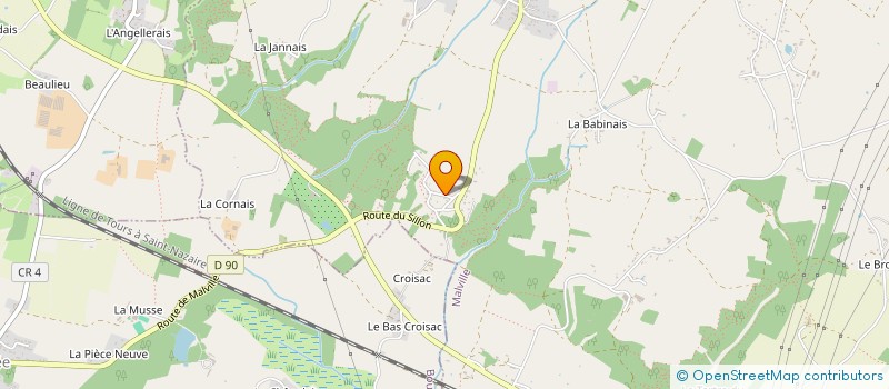 localisation de l'entreprise KALI BOIS  MALVILLE