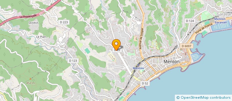localisation de l'entreprise KALI SERVICES à MENTON