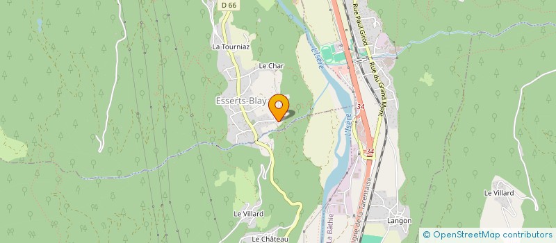 localisation de l'entreprise KALIAKOUDAS ET FILS à LA BATHIE