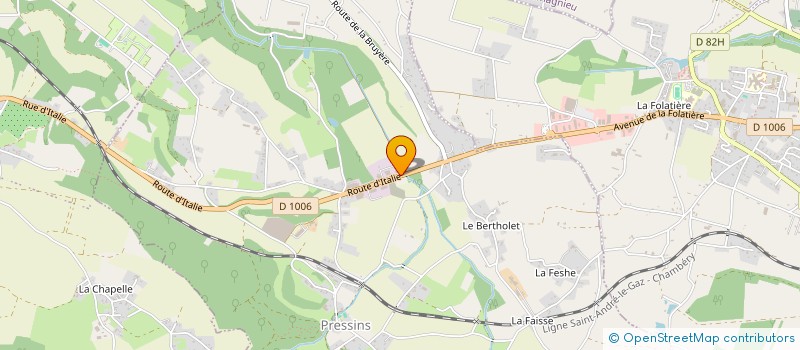 localisation de l'entreprise KALICE  PRESSINS