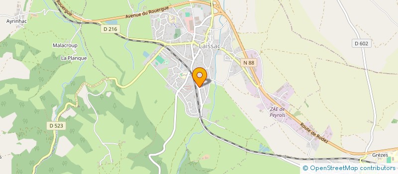 localisation de l'entreprise KALICIAK ET FILS  LAISSAC-SEVERAC L'EGLISE