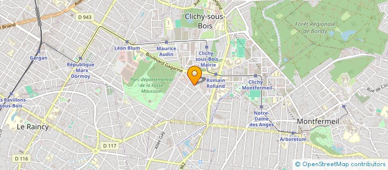 localisation de l'entreprise KALICOM à CLICHY-SOUS-BOIS