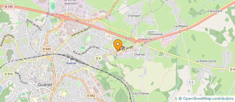 localisation de l'entreprise KALIFORNIA CLUB  GUERET