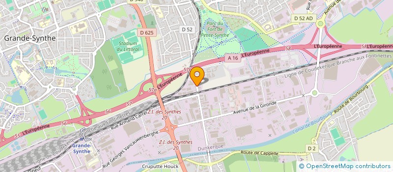 localisation de l'entreprise KALIFRAIS à DUNKERQUE