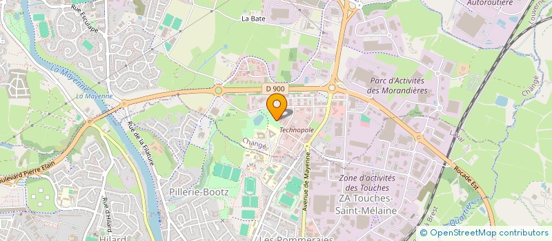 localisation de l'entreprise KALIGEO à CHANGE