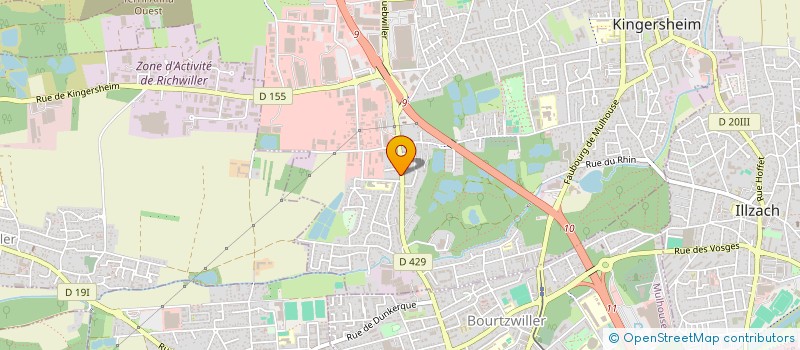 localisation de l'entreprise KALIGONE  KINGERSHEIM