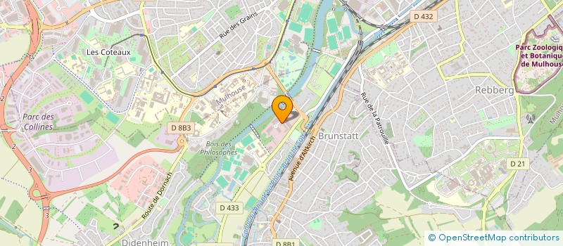 localisation de l'entreprise KALIGONE BTP à BRUNSTATT-DIDENHEIM