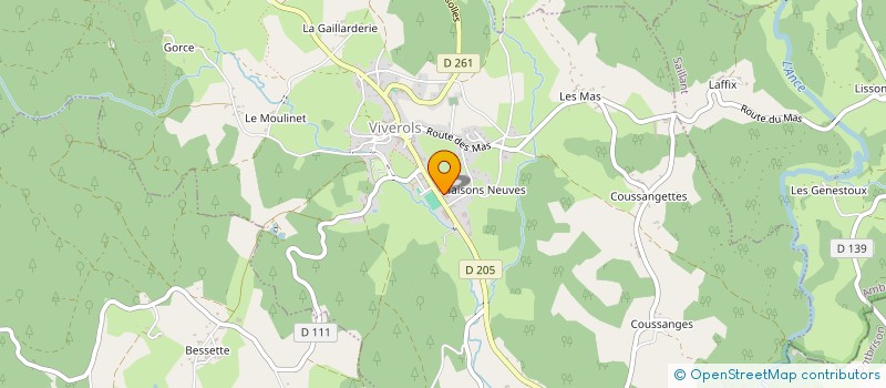 localisation de l'entreprise KALIL - CHANTELAUZE à VIVEROLS