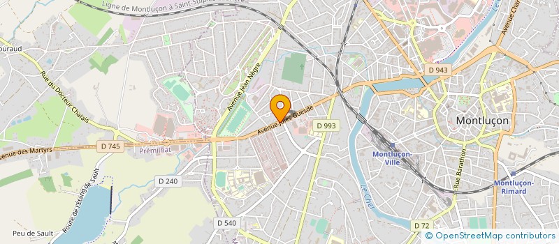 localisation de l'entreprise KALILA à MONTLUCON
