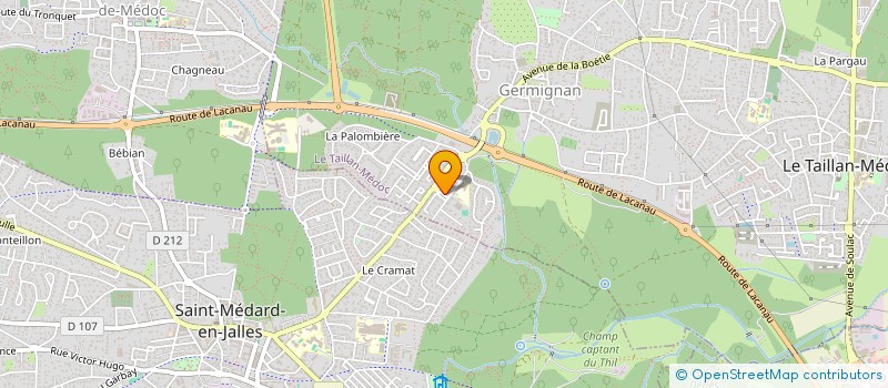 localisation de l'entreprise KALIMBA FITNESS CLUB à LE TAILLAN-MEDOC