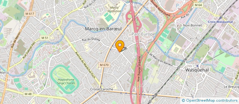 localisation de l'entreprise KALIMERA à MARCQ-EN-BARŒUL